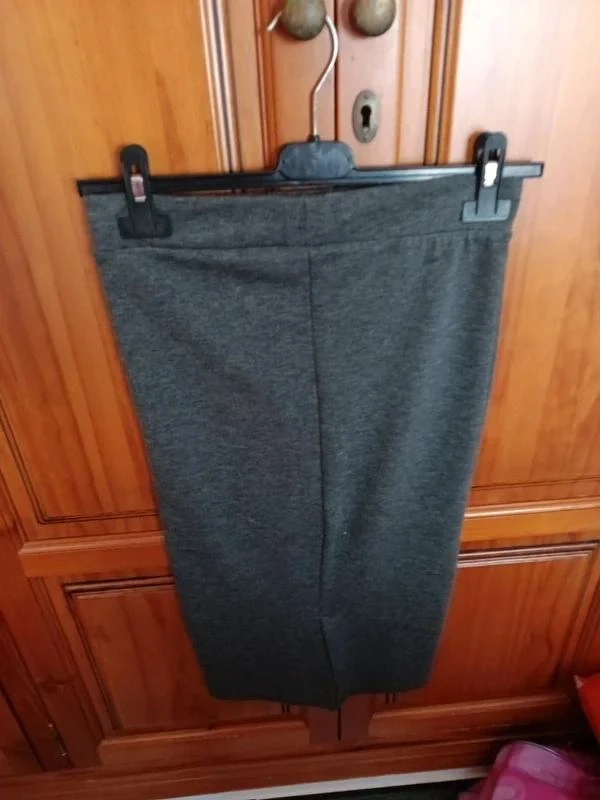 Midi gebreide rok Grijs Marengo Stradivarius - Maat S (Dames) – photo 4